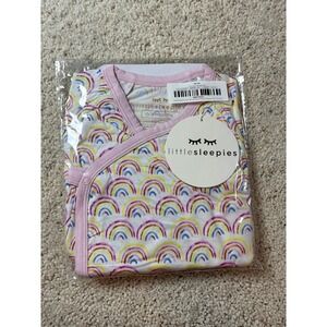 Little Sleepies Crossover Set Infant 0-3M Pastel Rainbow Bamboo Viscose Pajamas